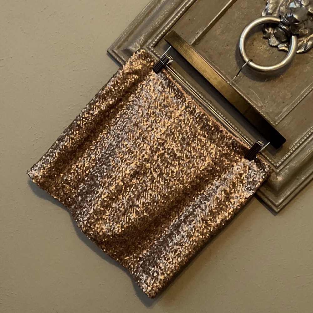 IEANS by Buffalo Skirts | Gold Sequins Mini Skirt Nwt | Color: Gold | Size: Mp